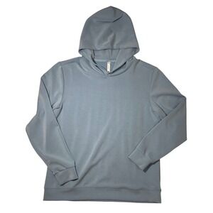 7Diamonds Restoration Hoodie Mens Large Light Blue Modal Stretch Pullover